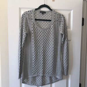 Metallic silver grey Rock & Republic light weight sweater.